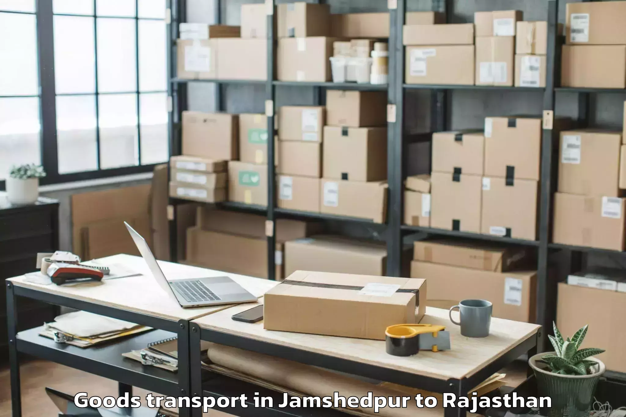 Top Jamshedpur to Udaipurwati Goods Transport Available